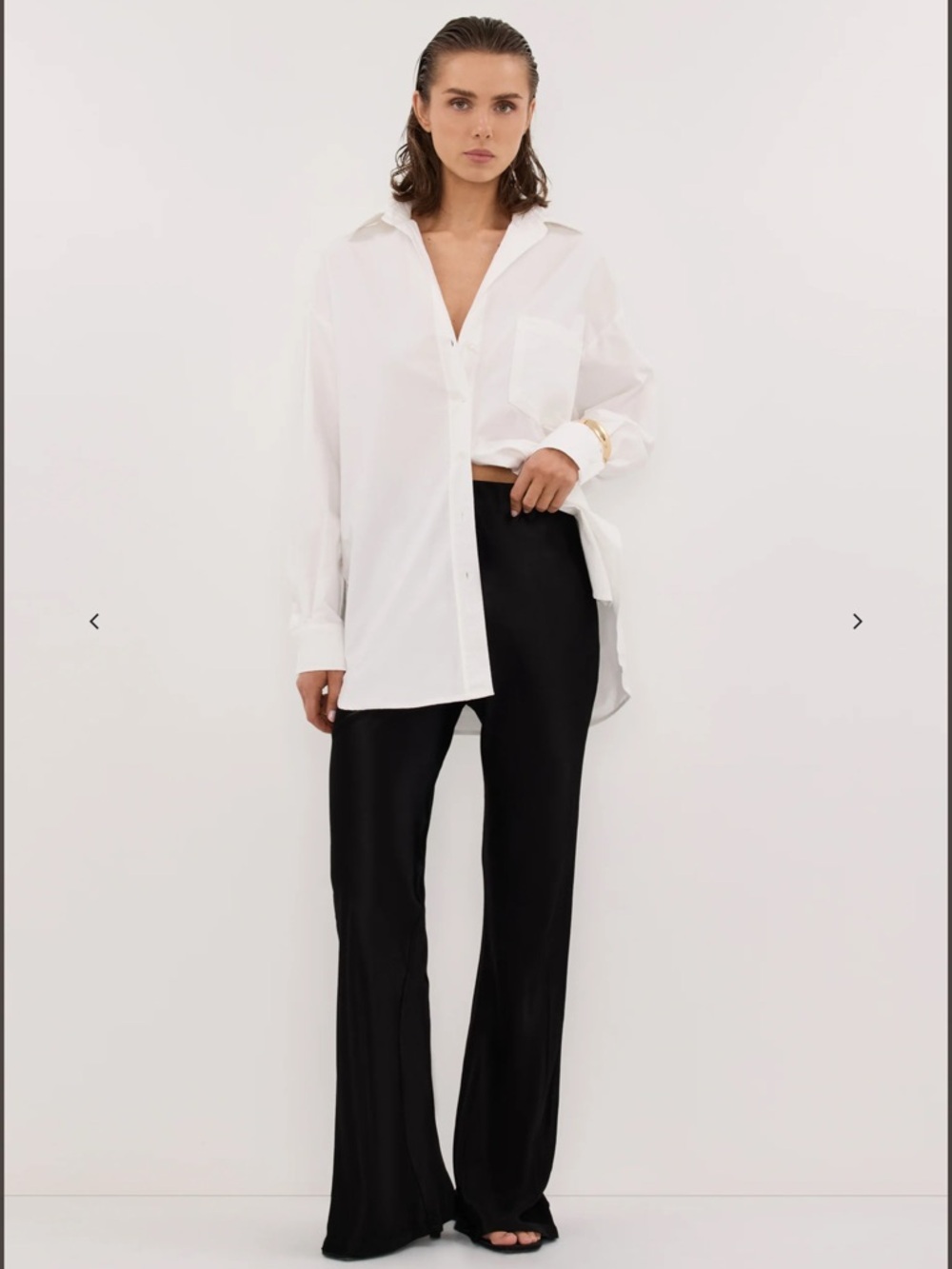 Dissh Nikki Black Satin Bias Pants Size 2